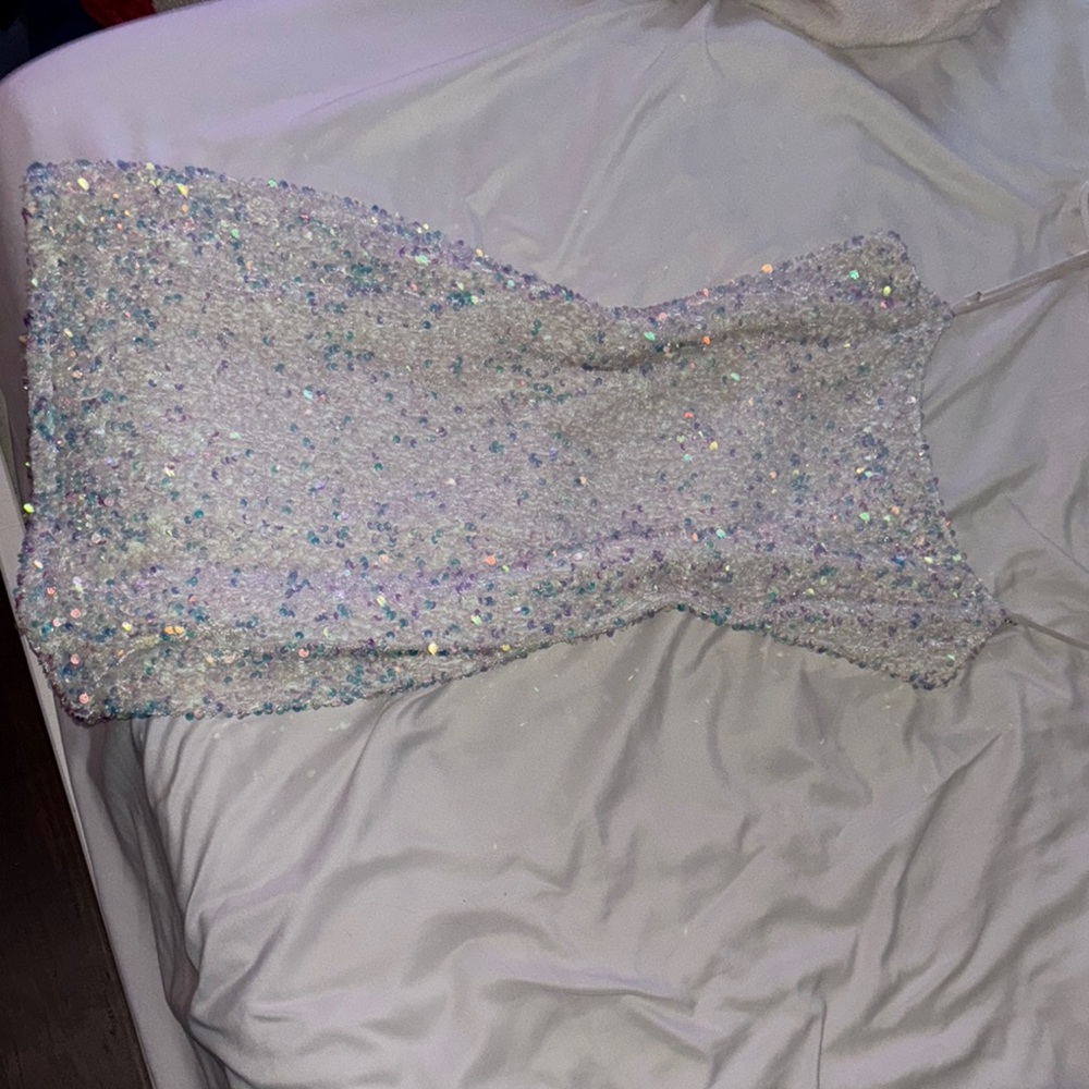 Sequin Mini Dress - Silver